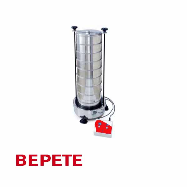 BEPETE - Siebmaschine für Analysensiebe mit einem Durchmesser von 200 bis 450 mm