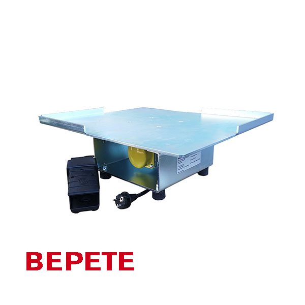 BEPETE-Mobile vibrating table 510 x 510 mm with foot switch 3000 rpm, concrete laboratory equipment, concrete testing equipment, building material testing equipment, concrete testing, vibrating table concrete, vibration table concrete, vibration technology, electric vibrating table, concrete cube, concrete compaction