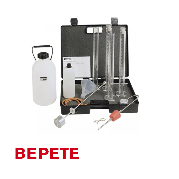 BEPETE-Sandäquivalent-Geräteset EN 933-8 Zur Bestimmung der Feinanteile in Boden und Zuschlagsstoffen.